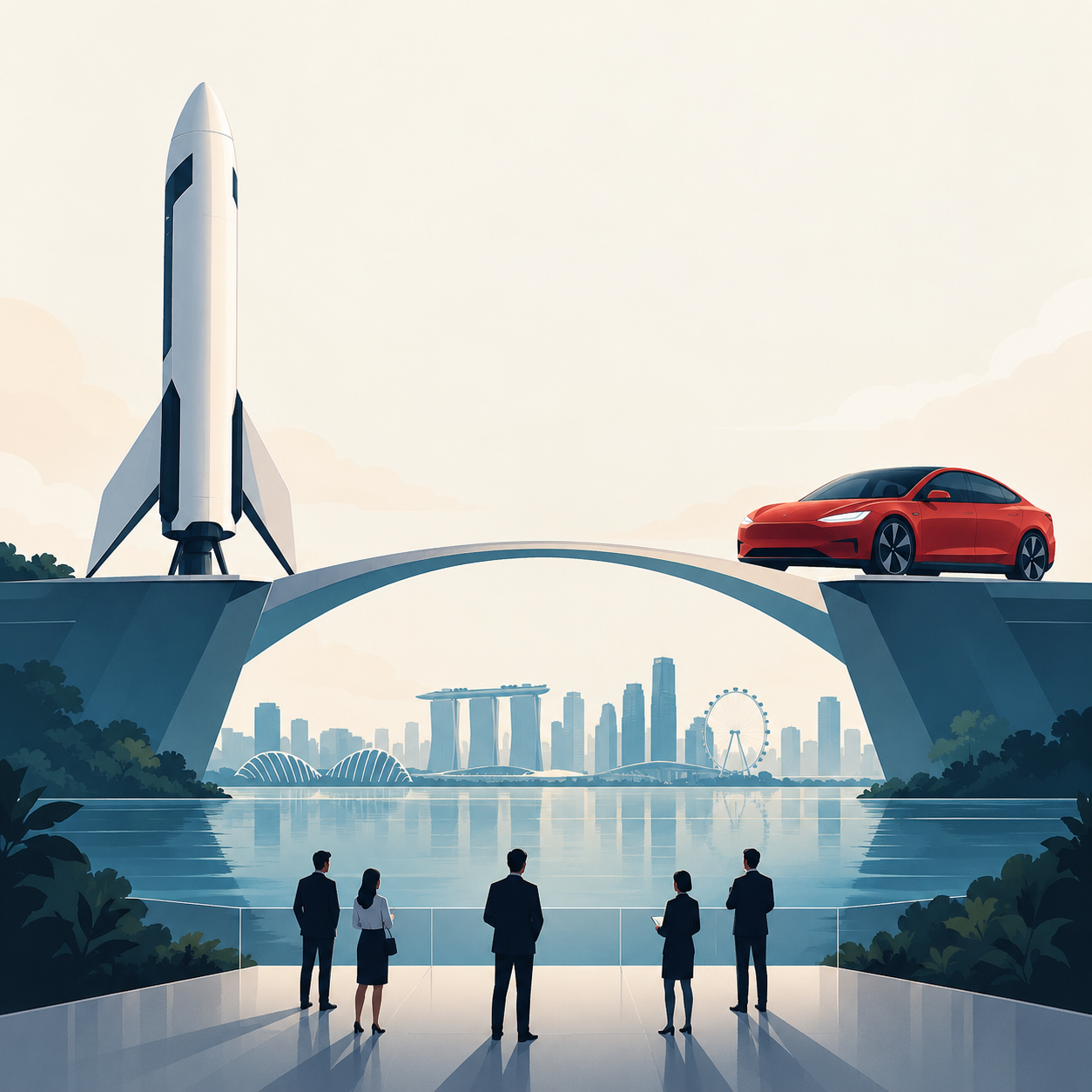 SpaceX投资者追问与特斯拉合并时间