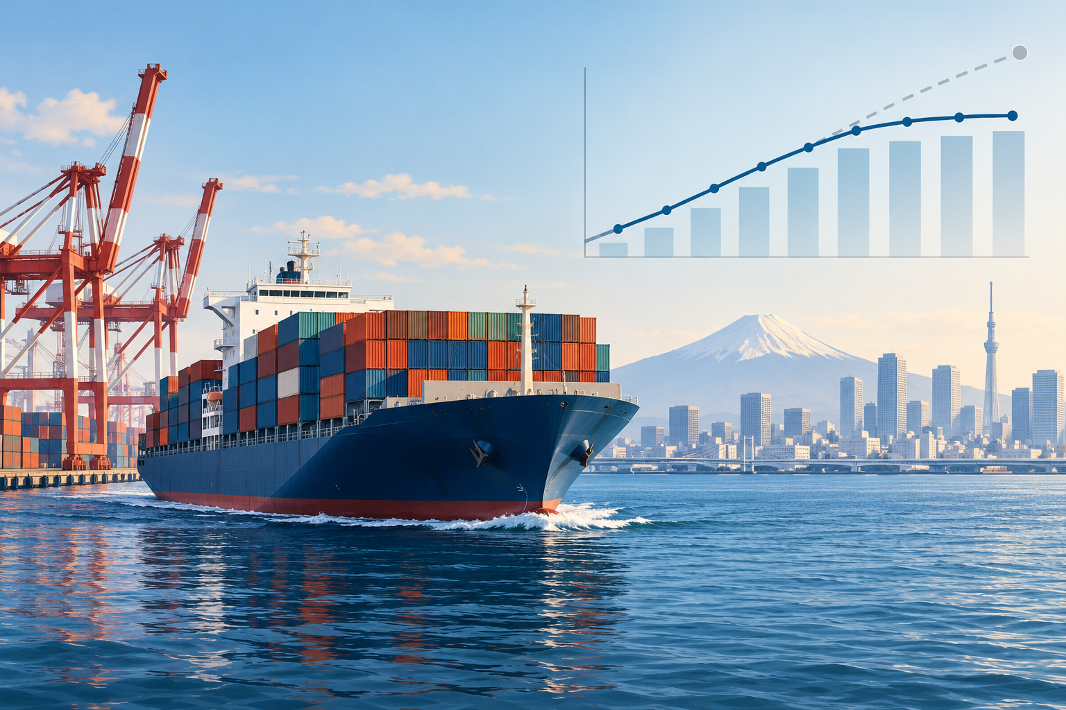 日本9月出口同比增长16.7%，低于市场预期