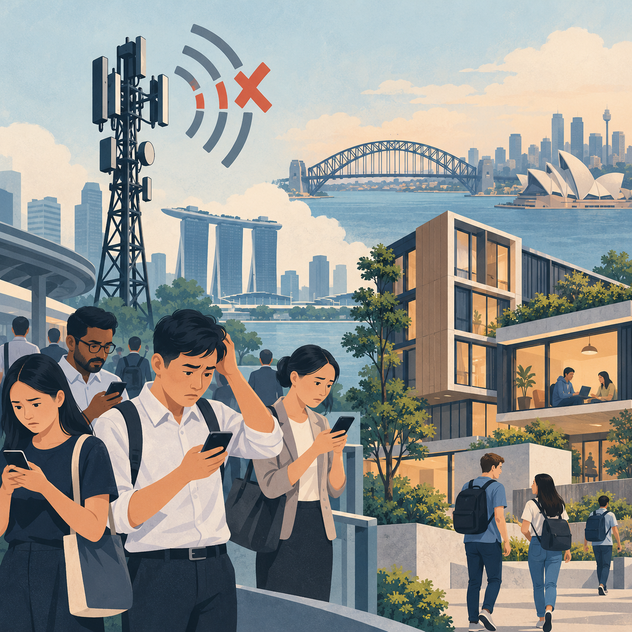 新电信因3月服务中断被罚100万新元，Wee Hur拟收购悉尼地块