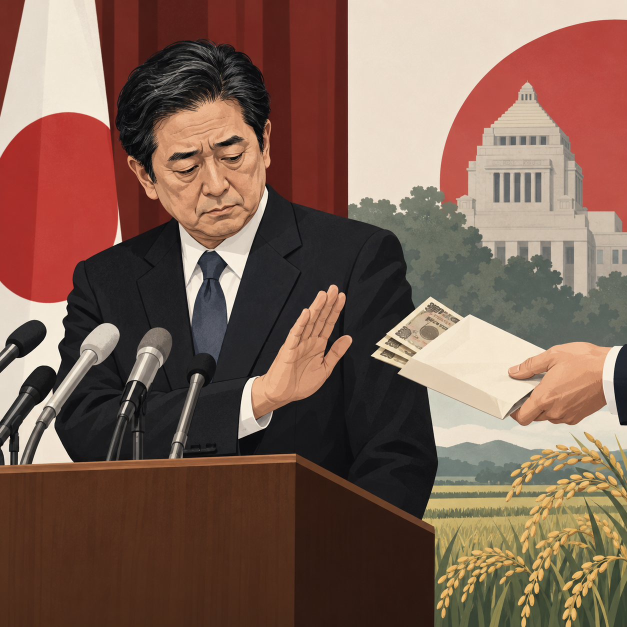 日本新任农林水产部长上任一周被曝涉违法收捐款