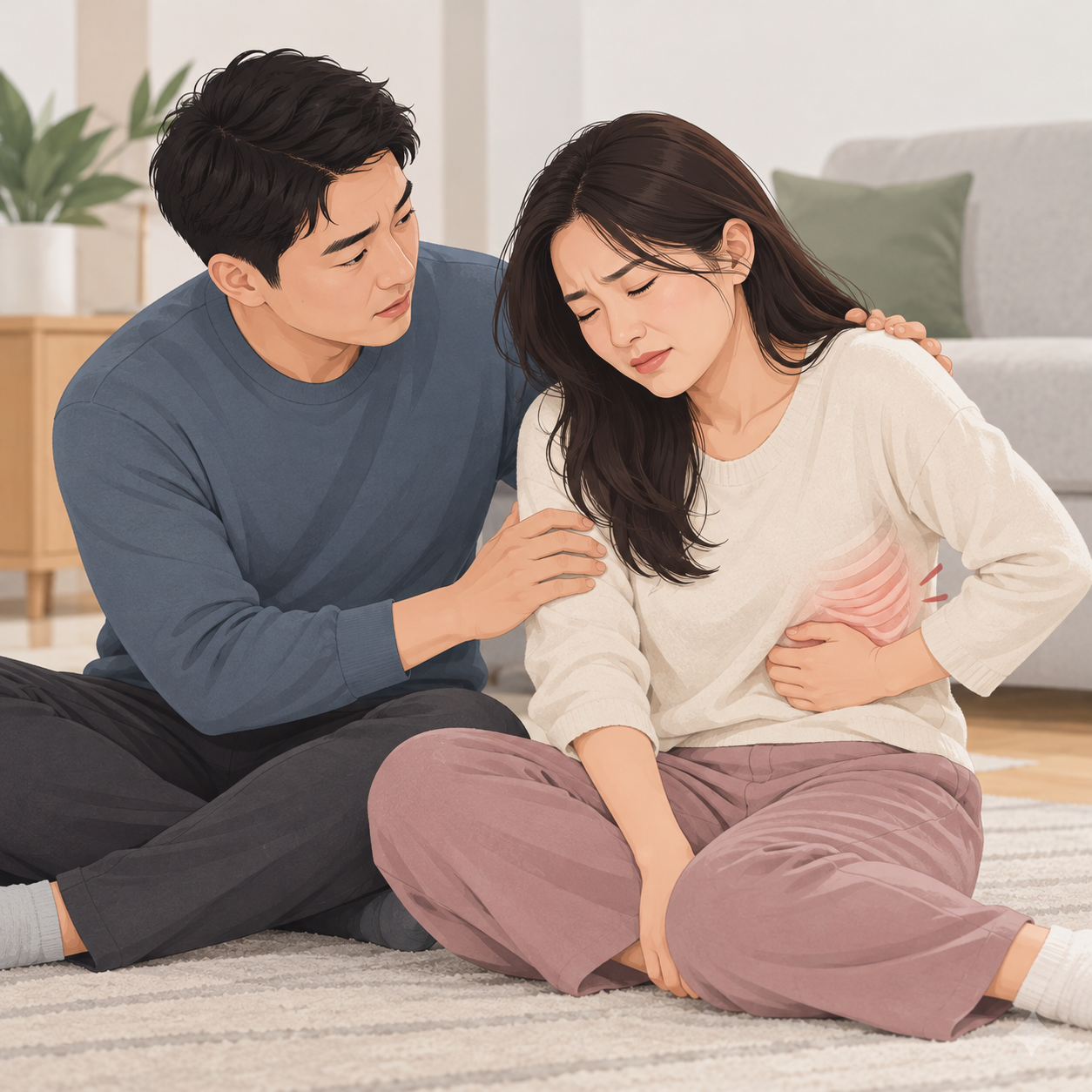 江苏一女子被丈夫拥抱后五根肋骨骨折