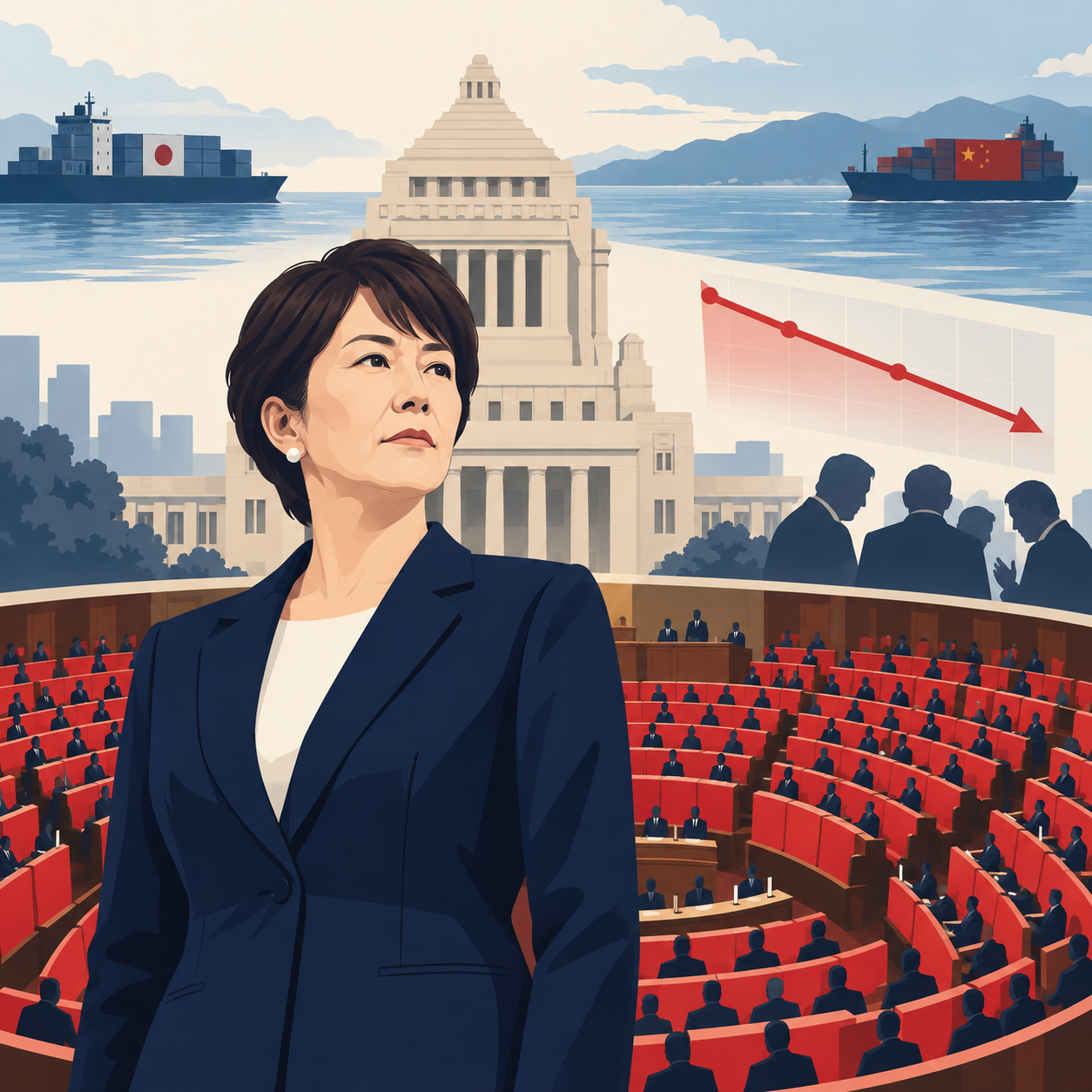 高市执政一年：国会优势扩大，支持率跌至新低