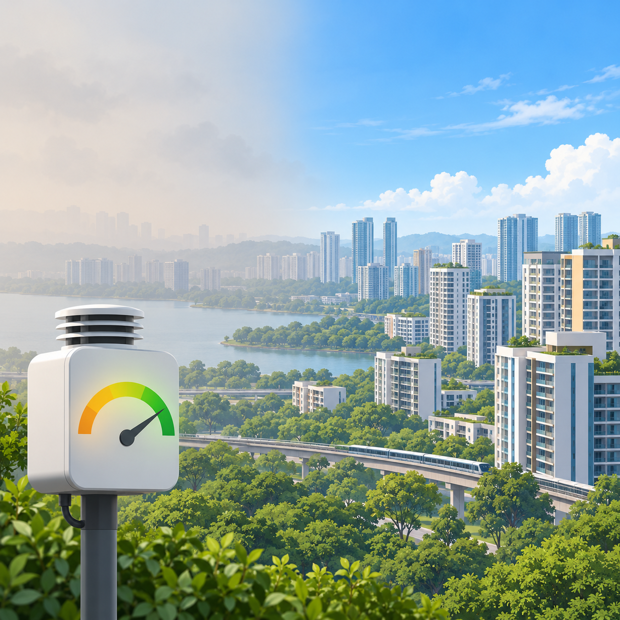 西部PM2.5浓度回落正常水平，空气污染指数料达不健康水平