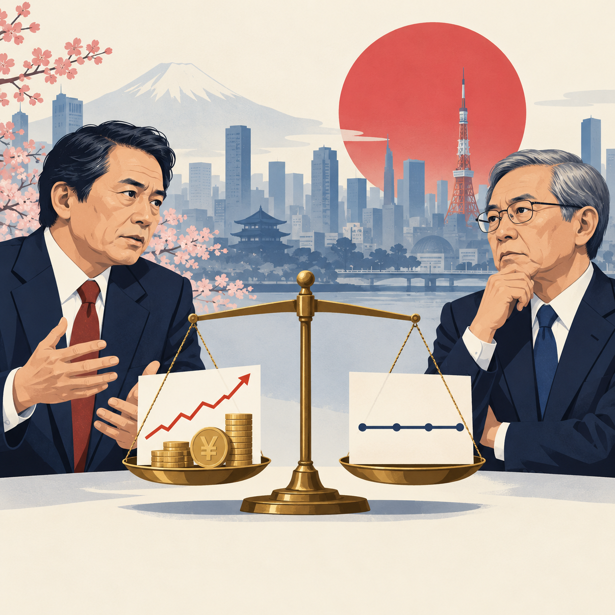 日本政府与日银对通胀形势看法不一