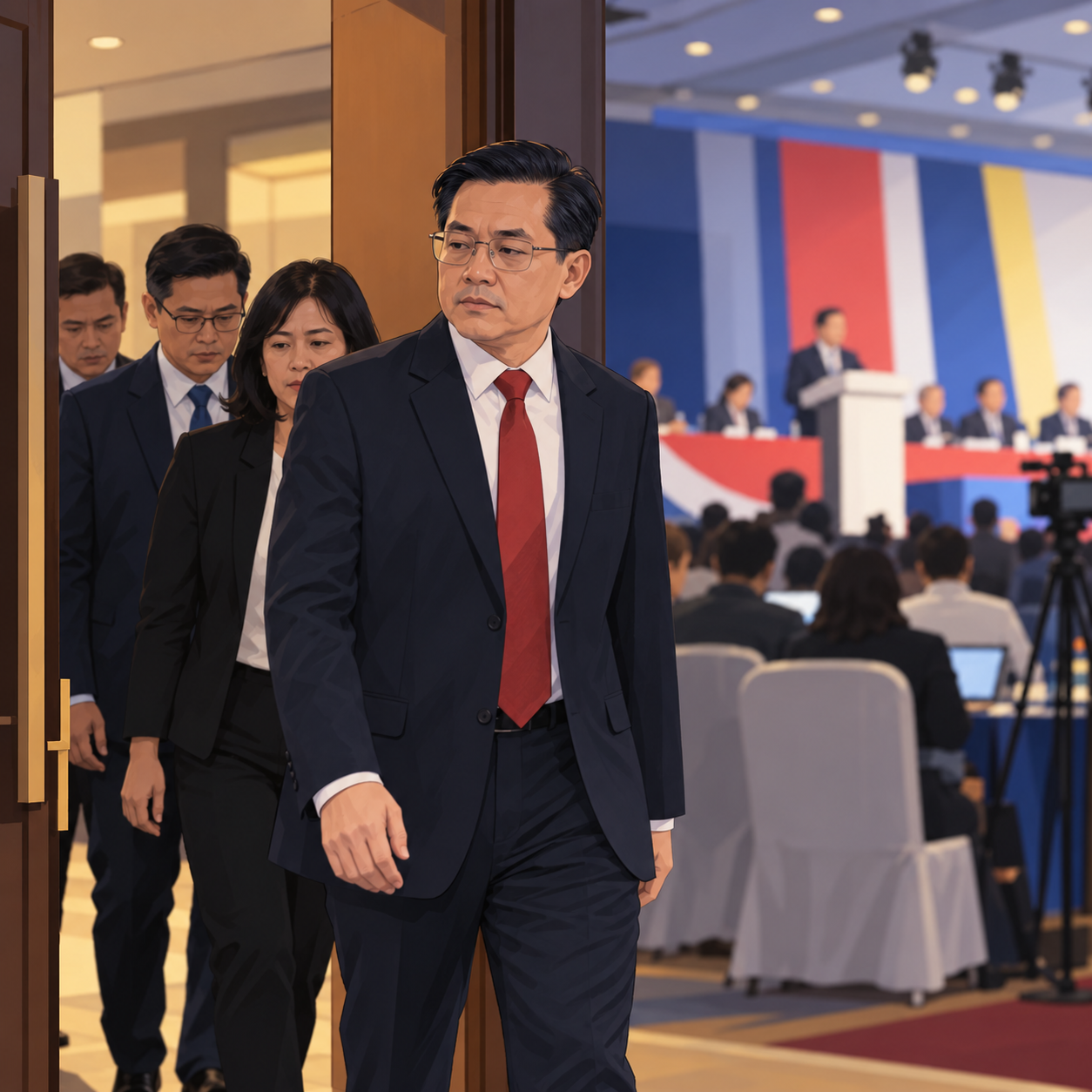 不满马六甲州选议席分配 魏家祥率马华党员集体离席