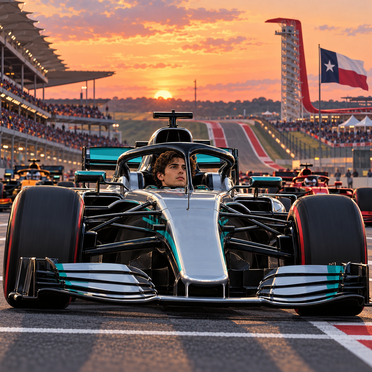 安东内利获美国大奖赛杆位，瞄准F1年度冠军