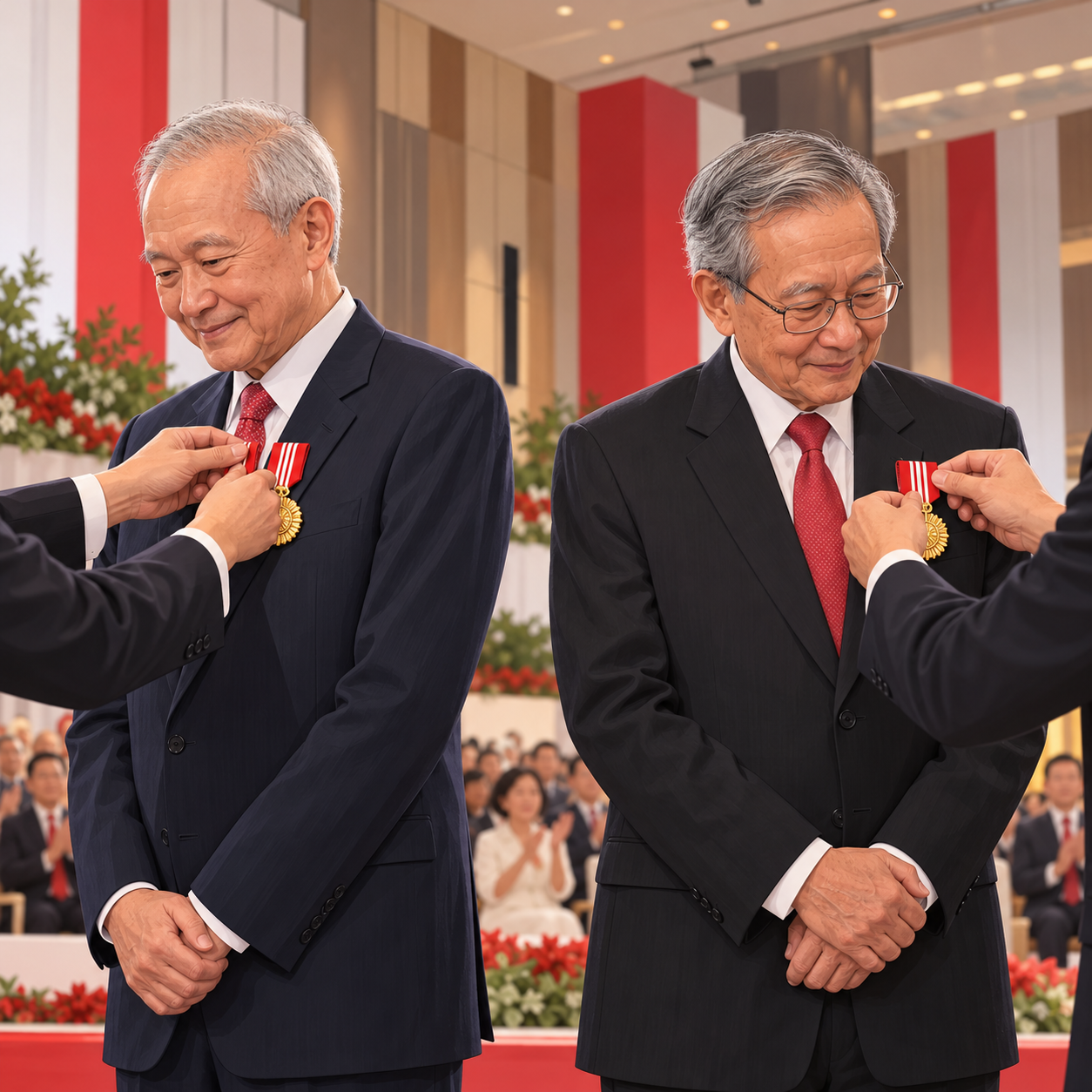 张有福和司徒宇斌获颁行动党功绩奖章