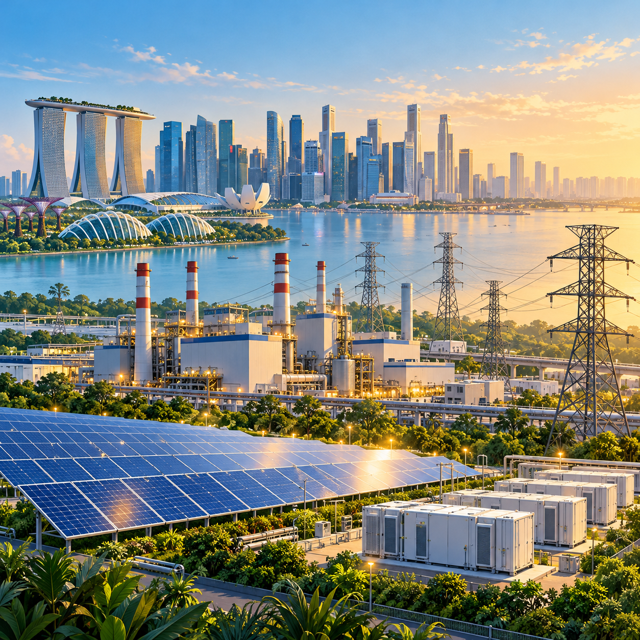 新加坡启动五年能源基建计划并提高太阳能目标