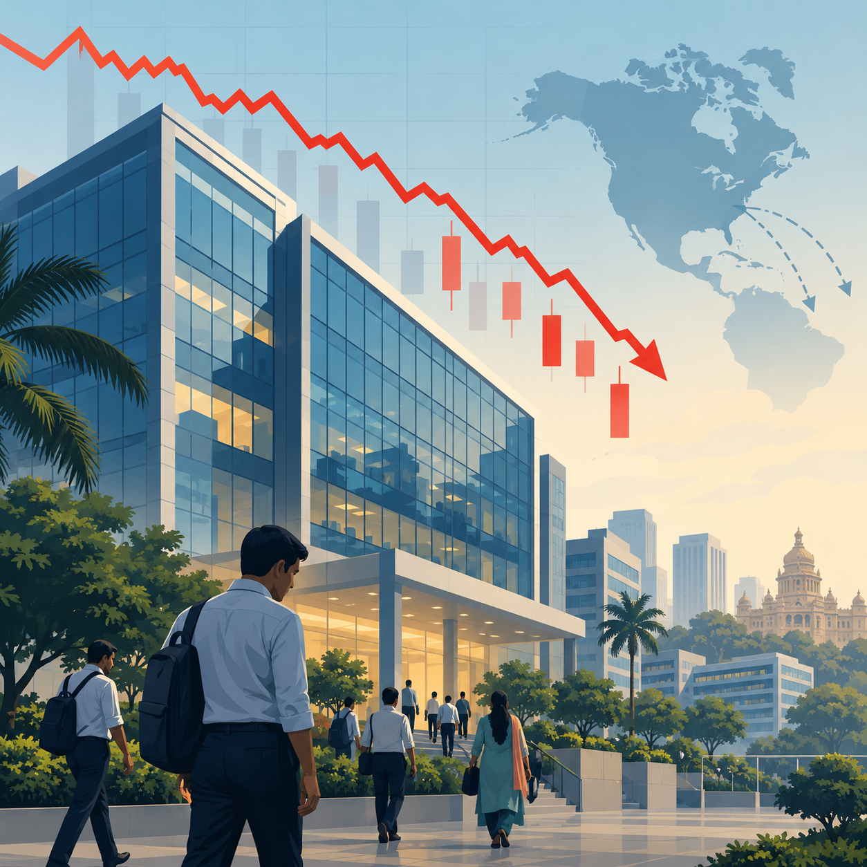 印孚瑟斯下调2027财年营收增长预期，股价下跌