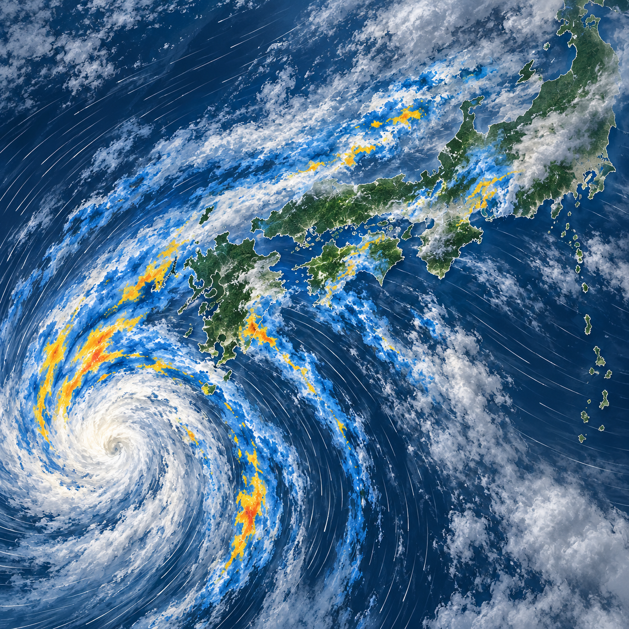 台风蔷琵减弱为低气压移向四国 日本多地将迎强降雨