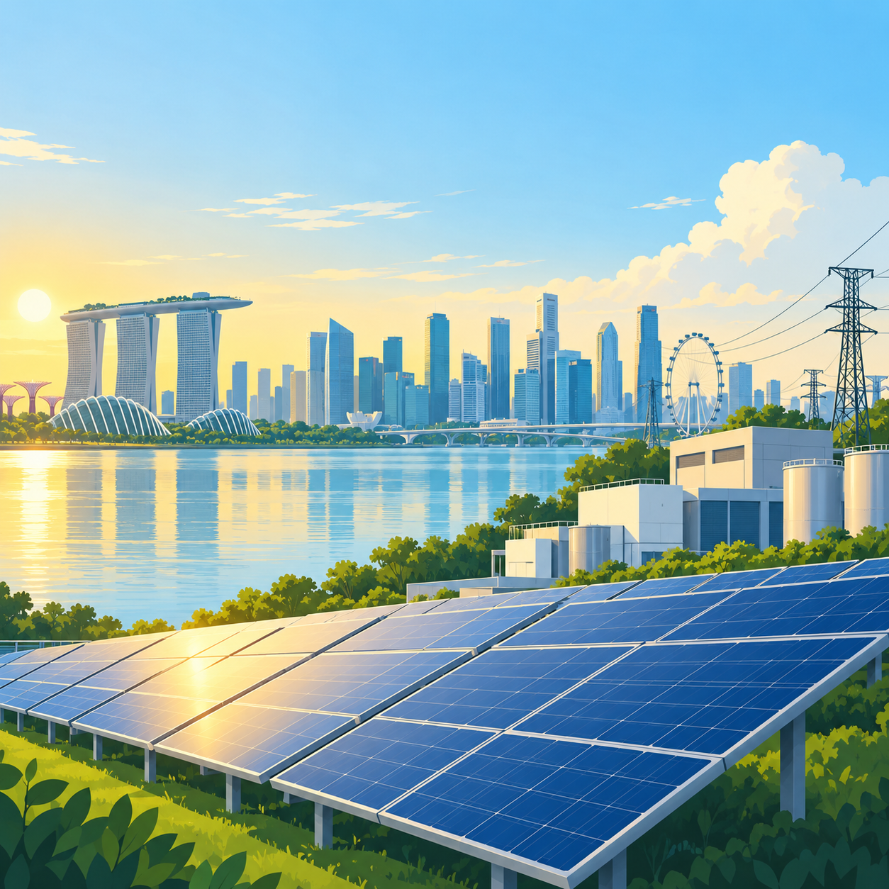 新加坡推出五年能源计划，拟拓展太阳能与发电设施