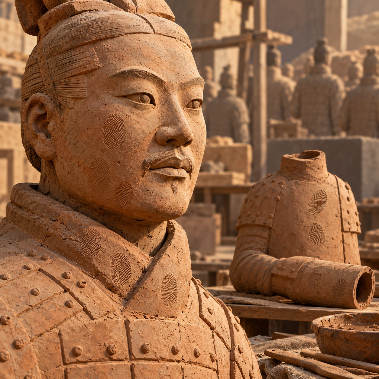 兵马俑指纹研究发现女性与少年可能参与制作