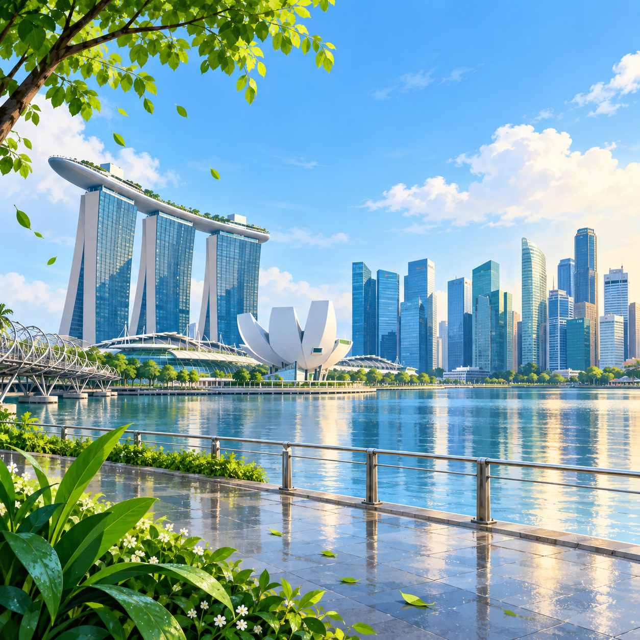 新加坡空气质量维持良好至中等水平，出现烟霾可能性低