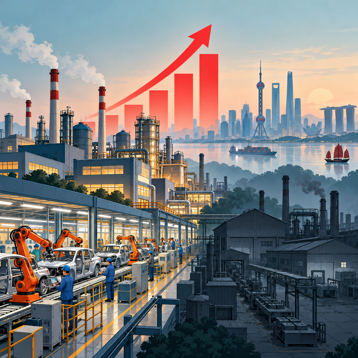 中国9月工业企业利润增长加快，行业分化加深