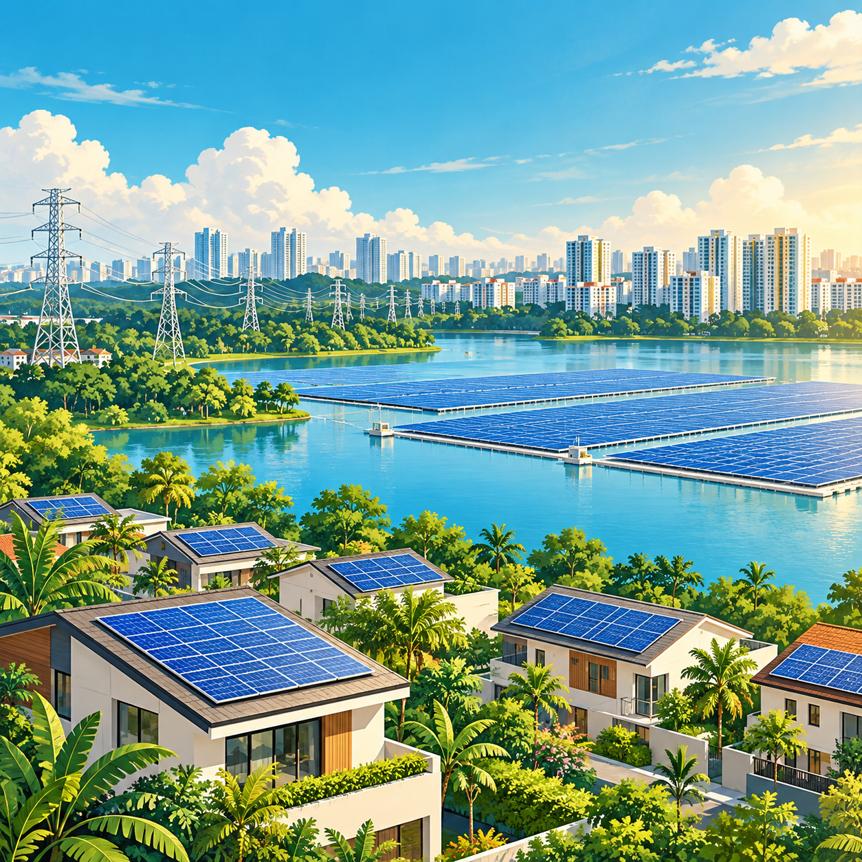新加坡更新太阳能路线图，推动2035年实现4吉瓦峰目标