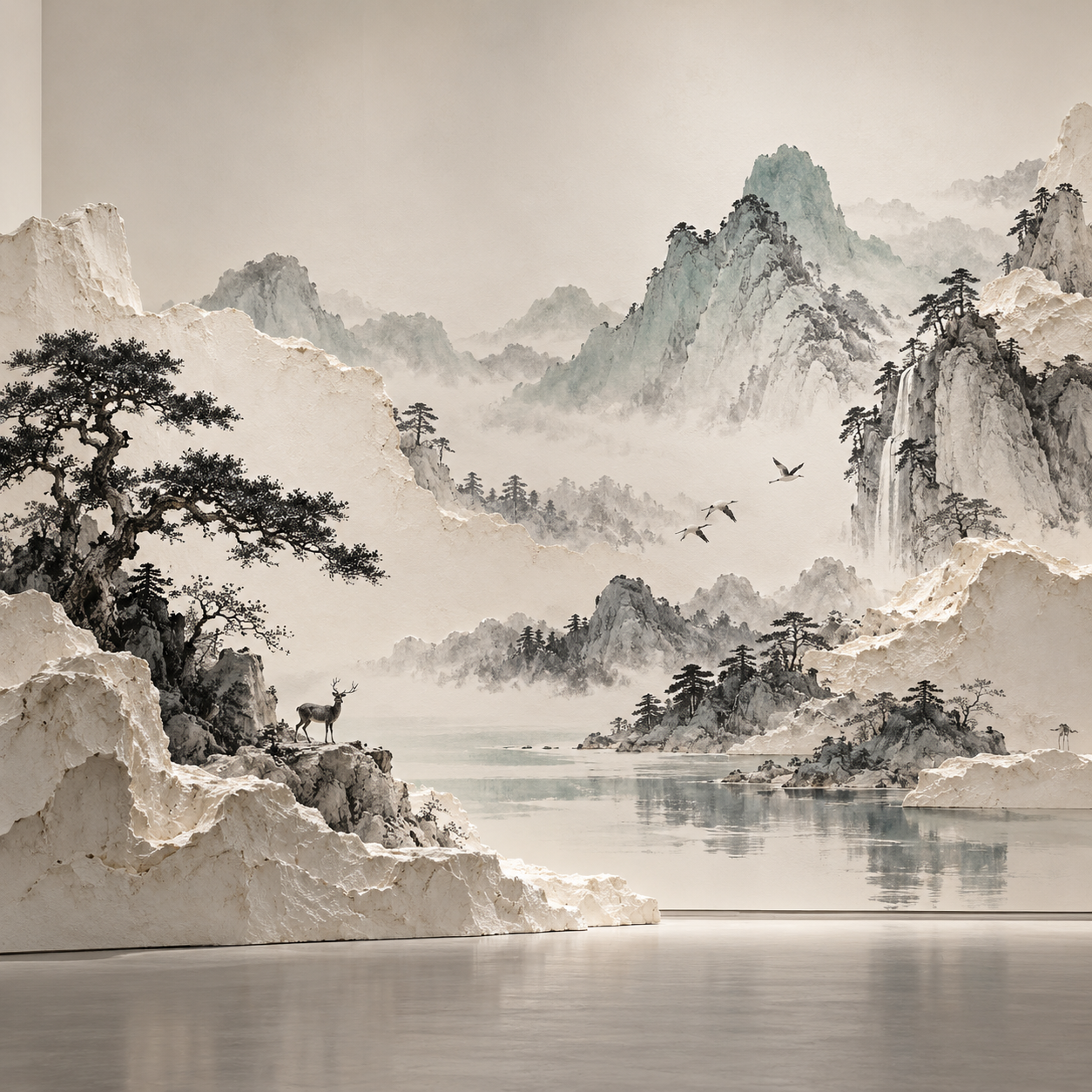 曾健勇在新加坡举办东南亚首次个展，探索水墨的立体空间