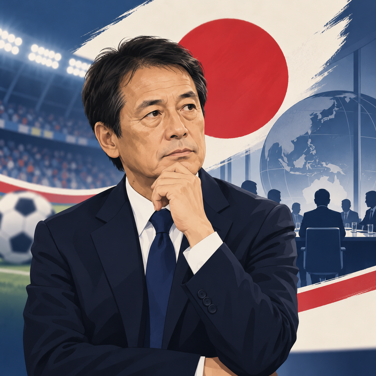 前日本队主帅冈田武史辞去日本足协副主席职务
