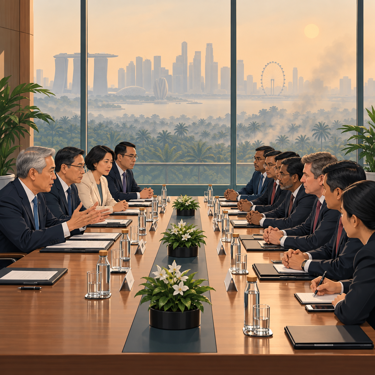 尚穆根与10家涉烟霾企业会面，强调政府立场
