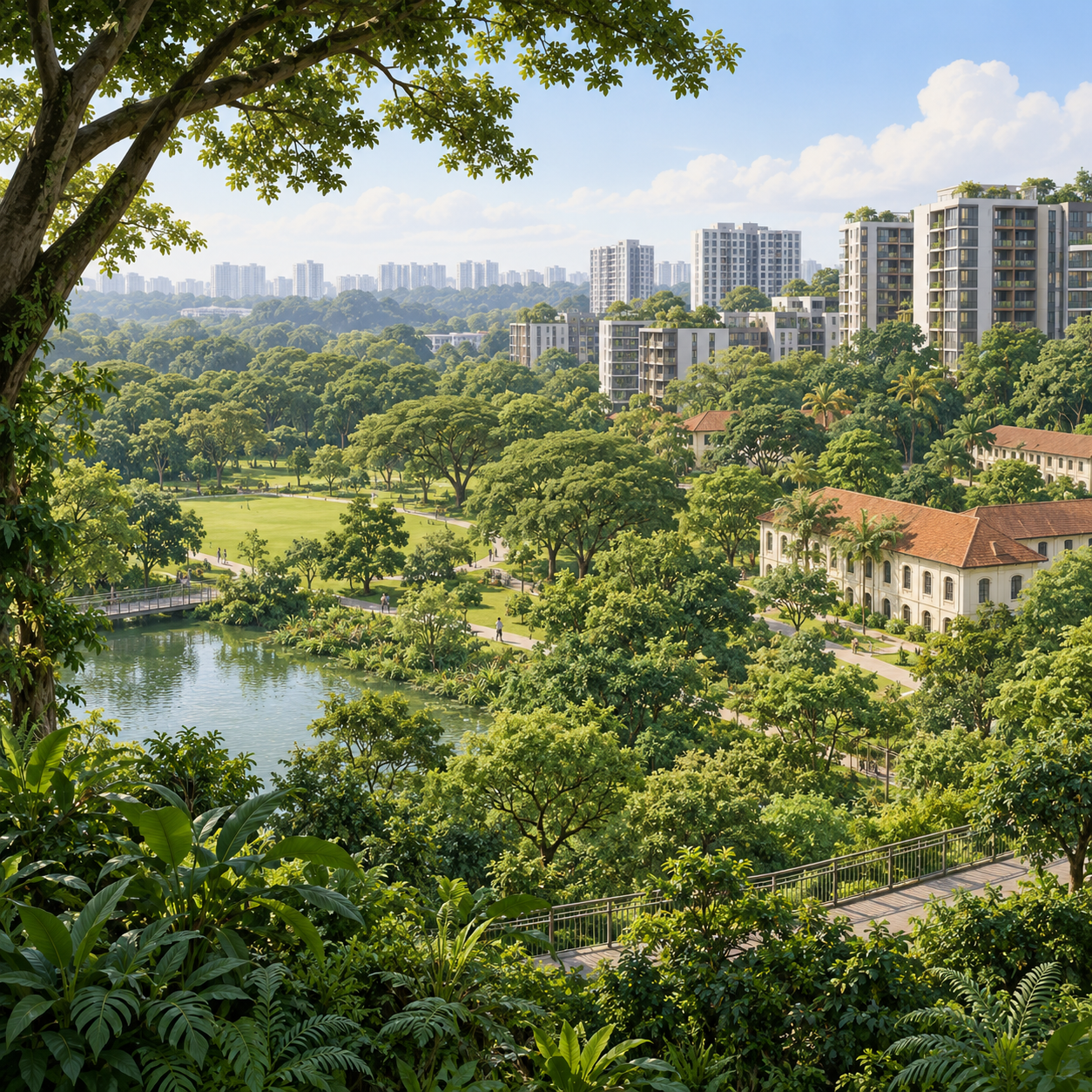 Maju森林与Gillman Barracks将保留更多绿地，住房规划减少1200套