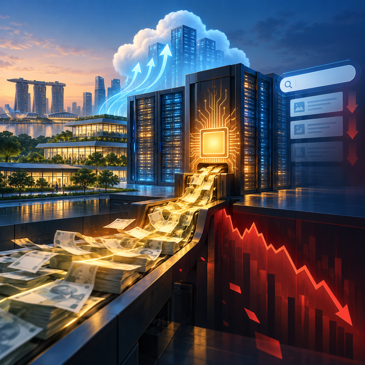 Alphabet业绩不及预期，自由现金流转负，股价跌逾10%