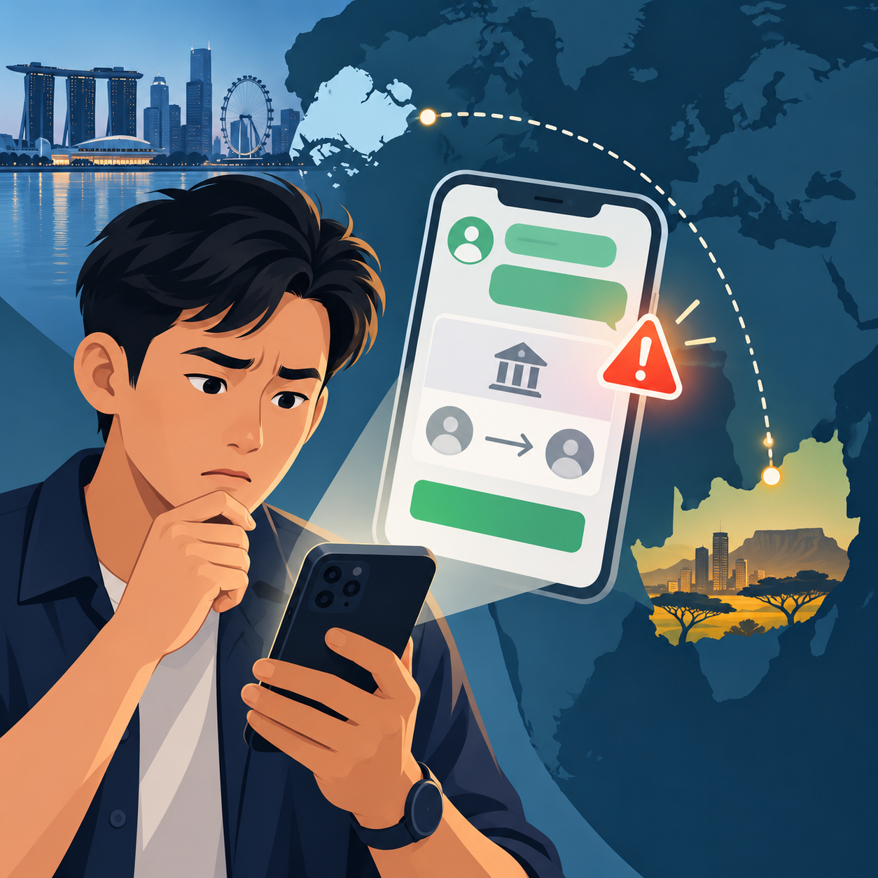 新加坡男子 WhatsApp 账号疑被盗，好友险转账1300新元至南非账户
