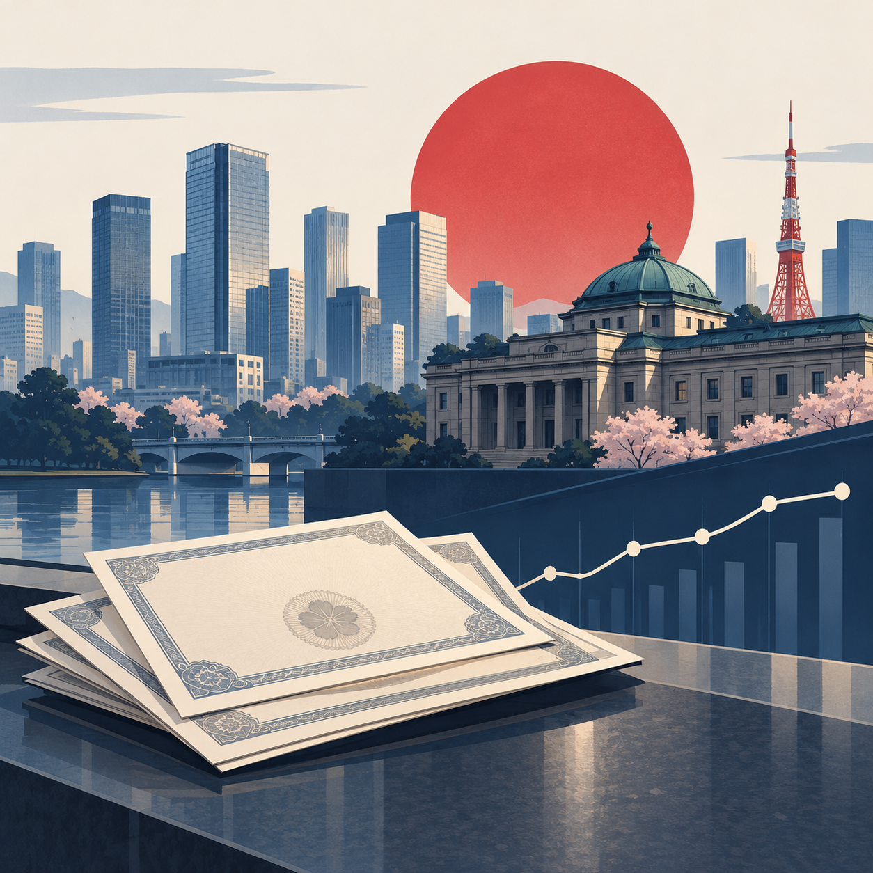 日本国债走势平稳，市场静待央行利率决定
