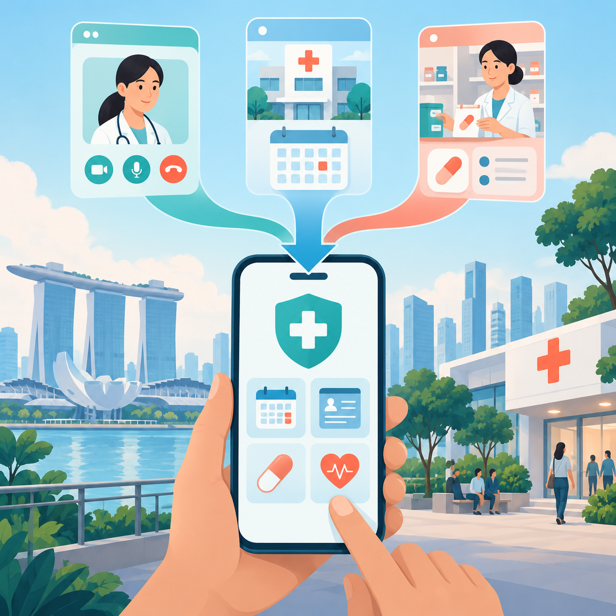 三大公共医疗集群应用将于11月整合至HealthHub